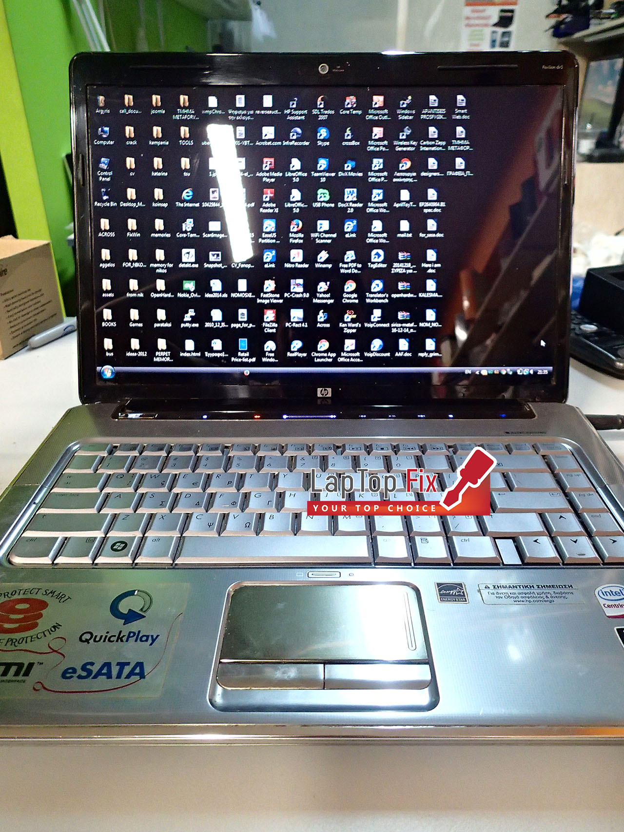 hp dv5 clean